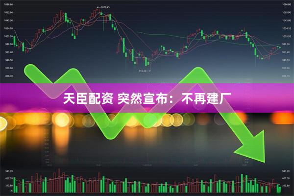 天臣配资 突然宣布：不再建厂
