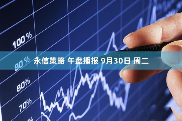 永信策略 午盘播报 9月30日 周二