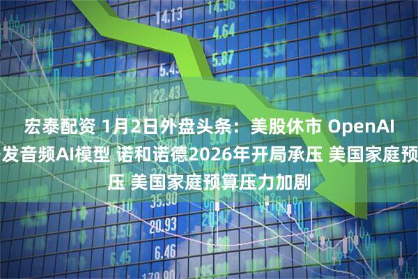 宏泰配资 1月2日外盘头条：美股休市 OpenAI整合团队开发音频AI模型 诺和诺德2026年开局承压 美国家庭预算压力加剧